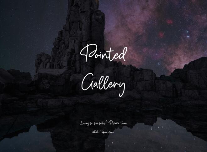 Pointed Gallery Font