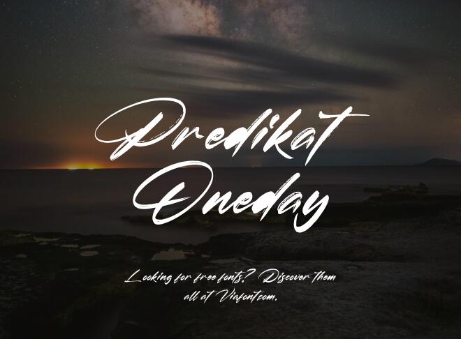 Predikat Oneday Font