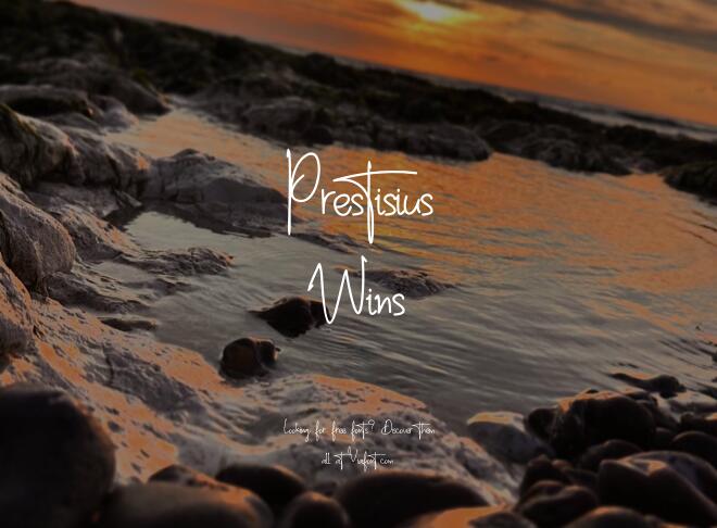 Prestisius Wins Font