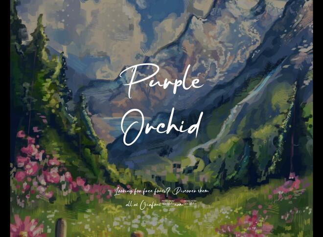 Purple Orchid Font