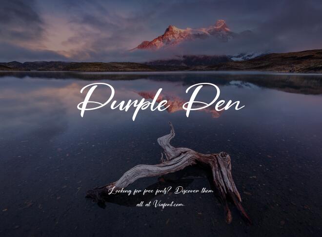 Purple Pen Font