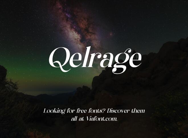 Qelrage Font