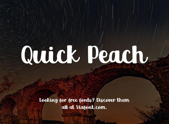 Quick Peach Font