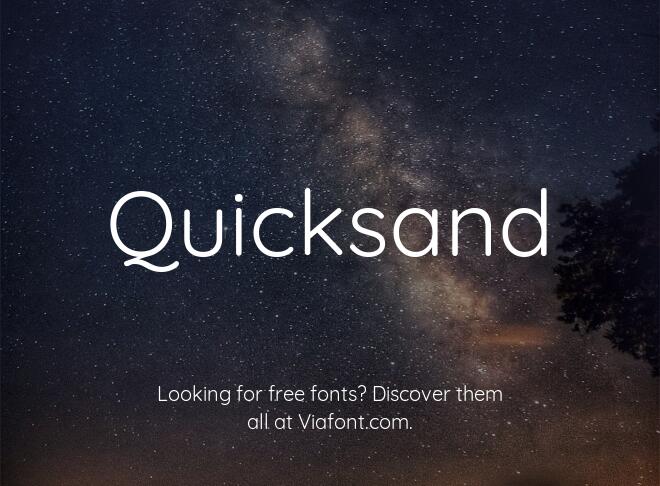 Quicksand Font