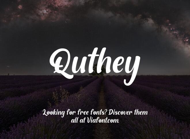 Quthey Font