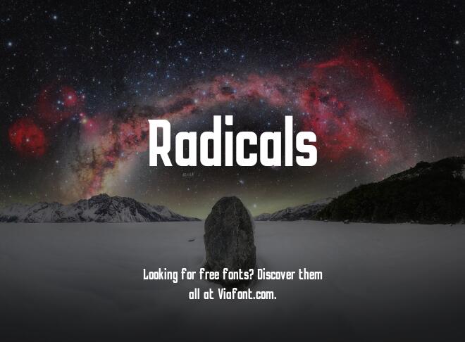 Radicals Font