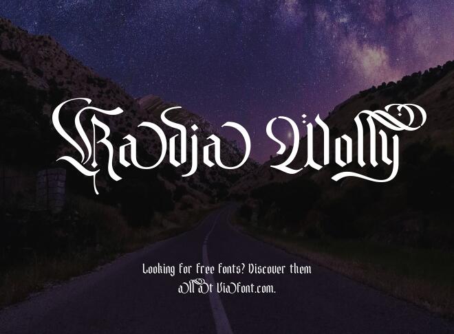Radja Wolly Font