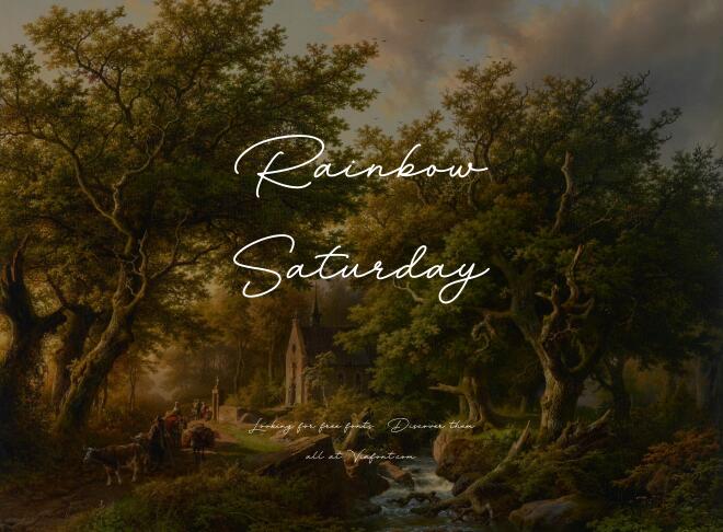 Rainbow Saturday Font