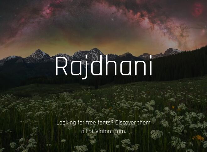 Rajdhani Font