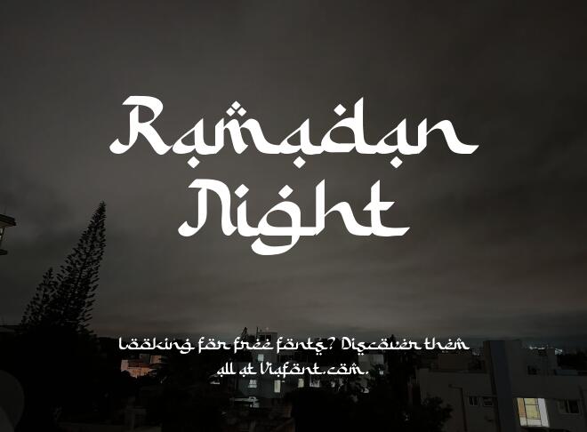 Ramadan Night Font