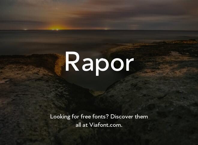 Rapor Font