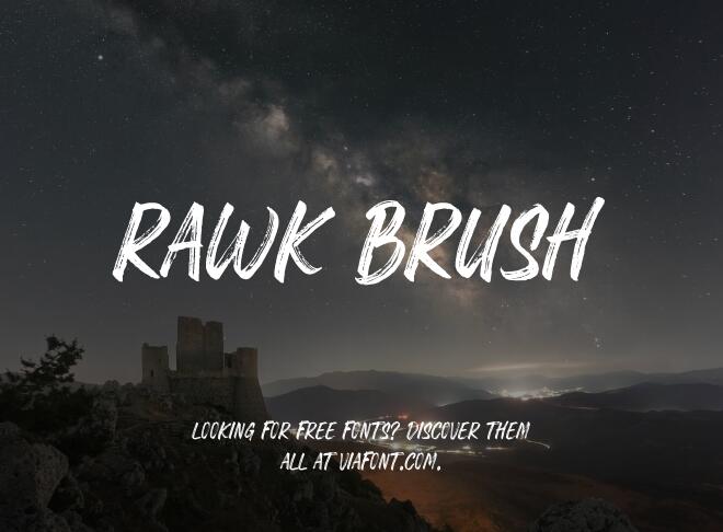 Rawk Brush Font