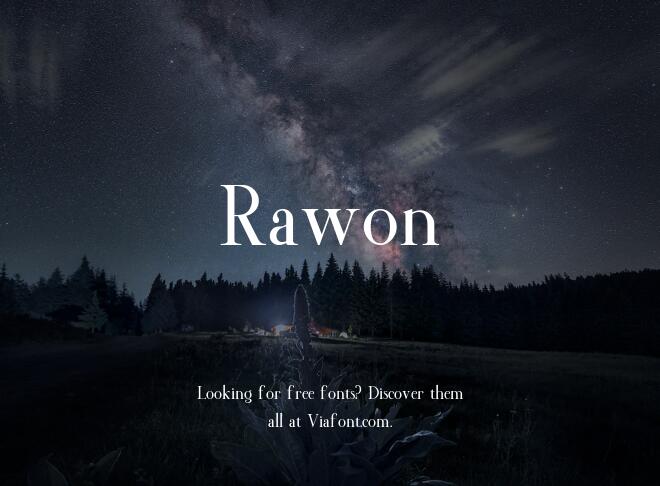 Rawon Font