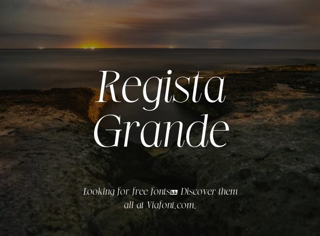 Regista Grande Font