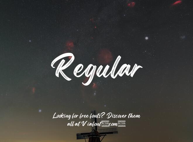 Regular Font