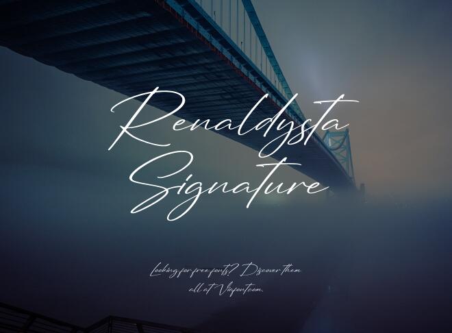 Renaldysta Signature Font