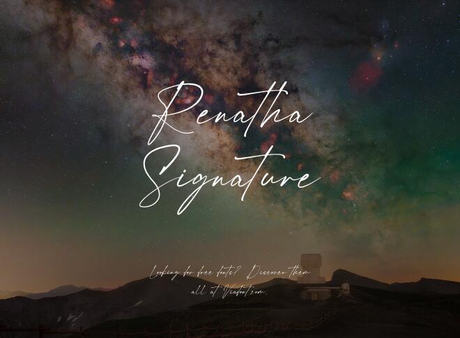 Renatha Signature Font