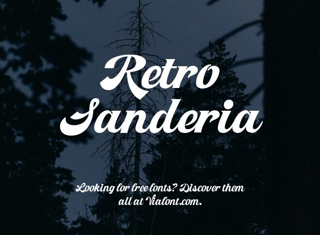 Retro Sanderia Font