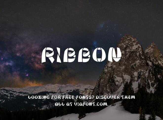 Ribbon Font
