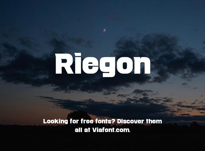 Riegon Font