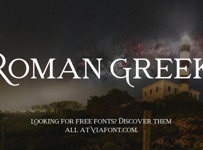 Roman Greek Font