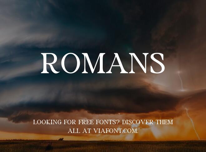Romans Font