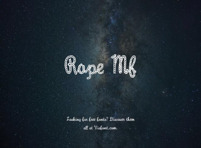 Rope Mf Font