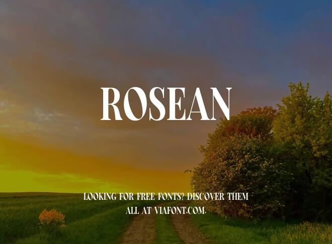 Rosean Font