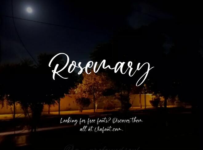 Rosemary Font