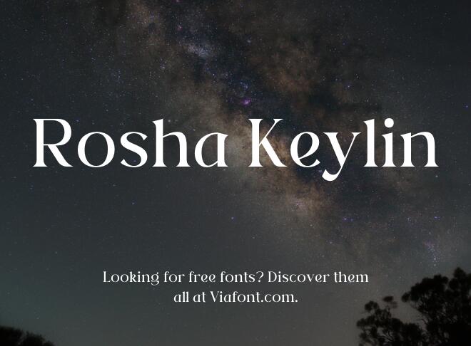 Rosha Keylin Font