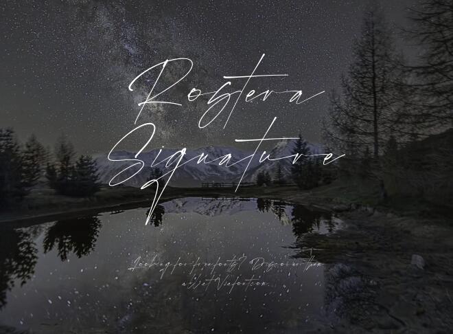 Rostera Signature Font
