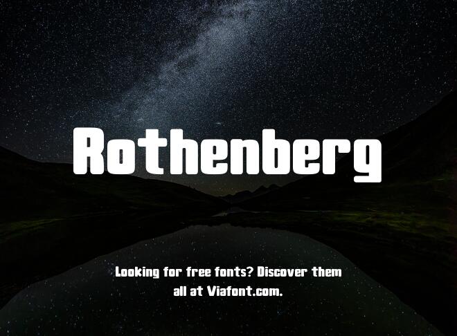 Rothenberg Font