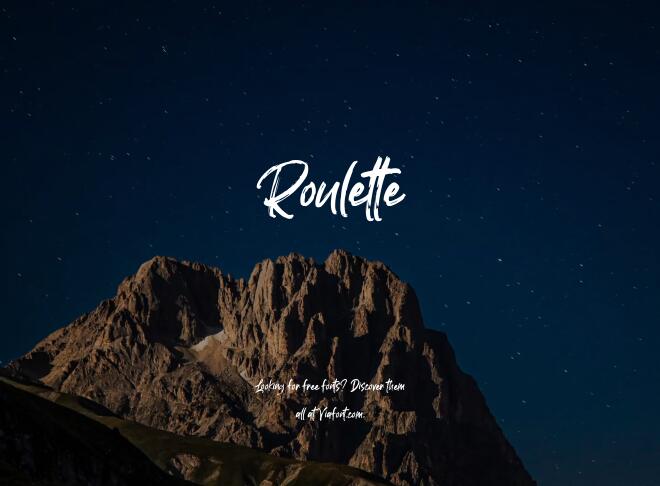 Roulette Font