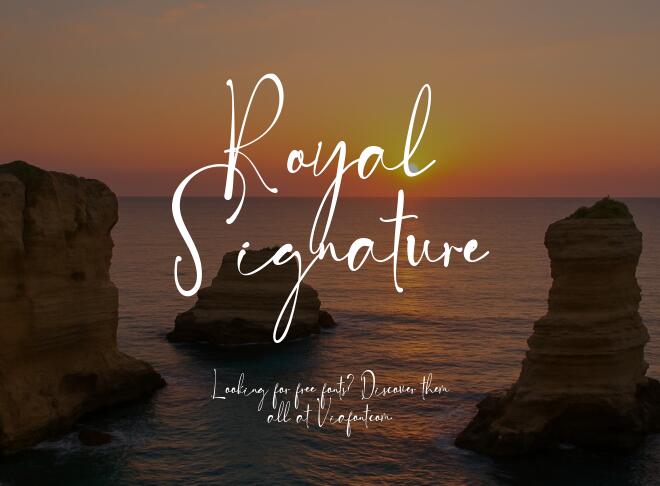 Royal Signature Font