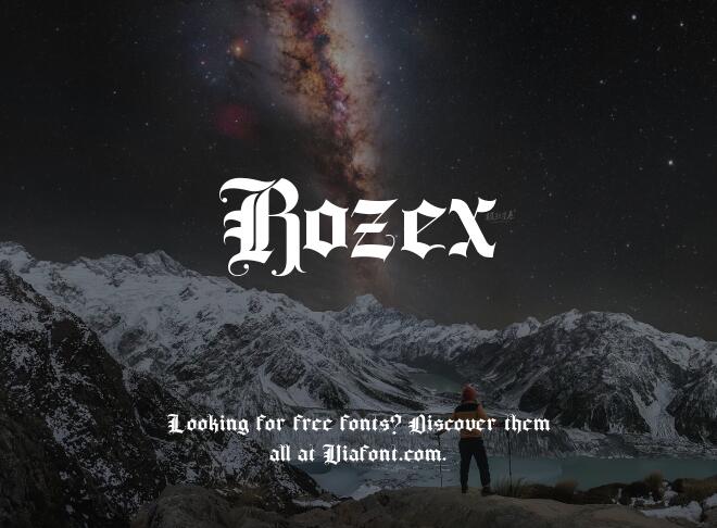 Rozex Font