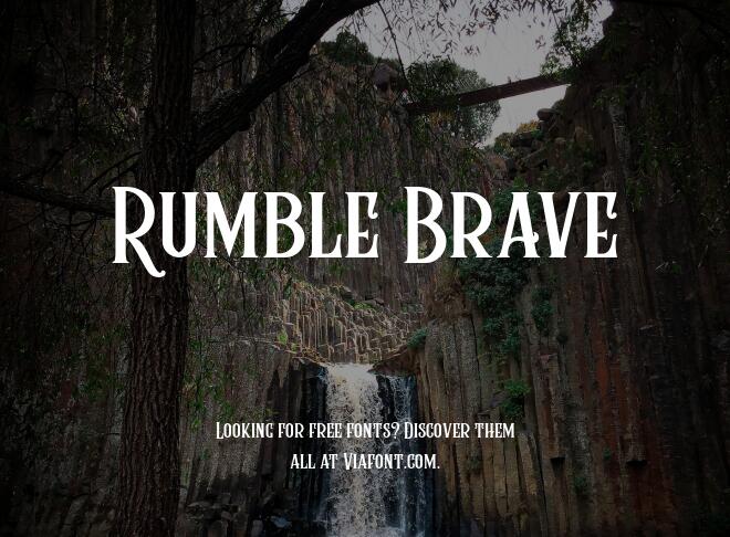 Rumble Brave Font