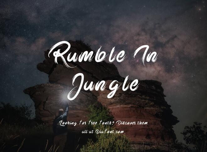 Rumble In Jungle Font