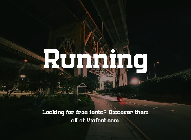 Running Font