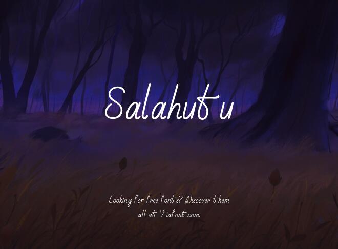Salahutu Font