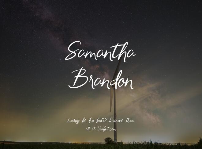 Samantha Brandon Font