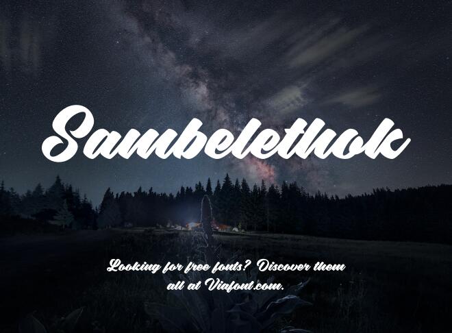 Sambelethok Font