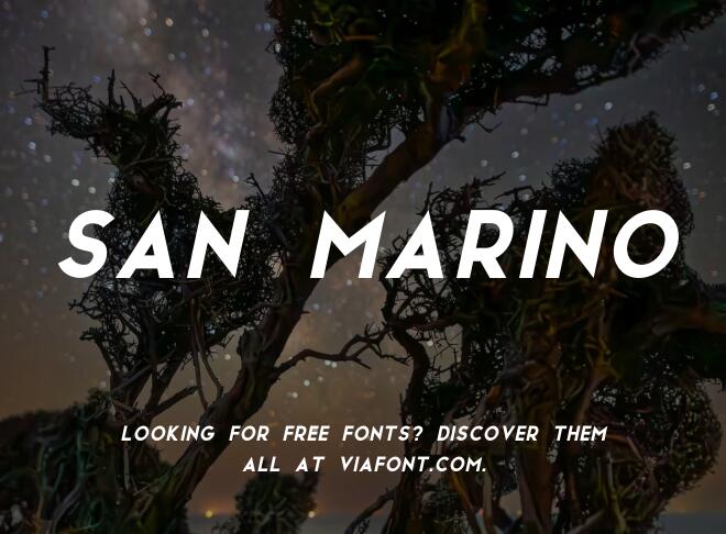 San Marino Font