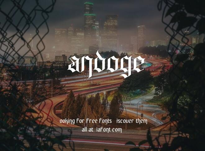 Sandoge Font
