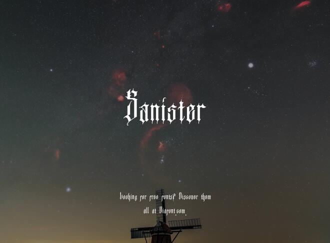 Sanister Font