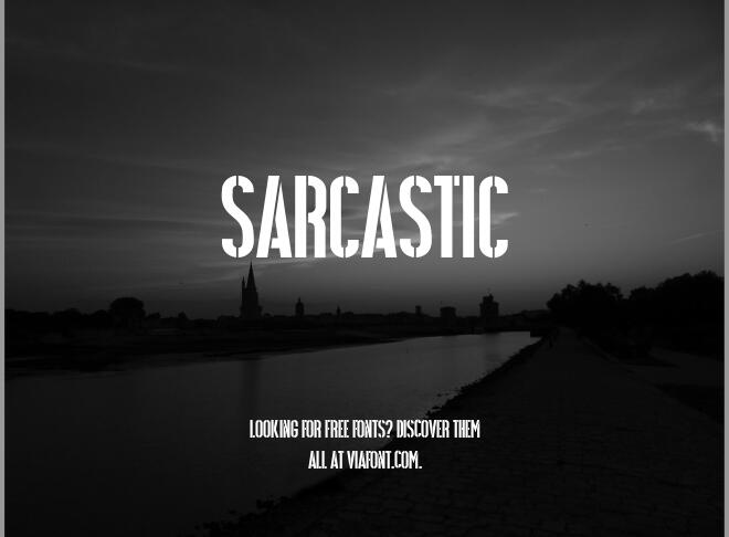 Sarcastic Font