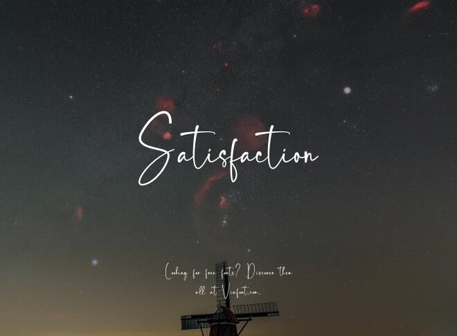 Satisfaction Font