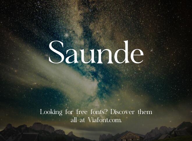 Saunde Font
