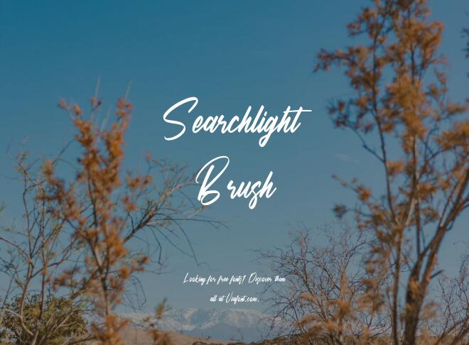 Searchlight Brush Font