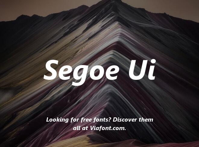 Segoe Ui Font