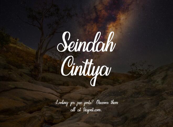 Seindah Cinttya Font